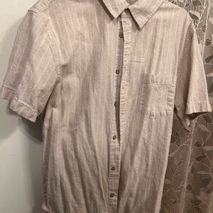Light Beige Casual Button Down Shirt